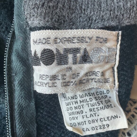 VTGMontage W Small Sweater Turtleneck Ski Mountain Graphic High Neck Old Money - Picture 7 of 11